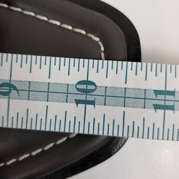 Rag & Bone Fallon Women's Dark Gray Black Leather Sandals Size 41 / 11 - Picture 12 of 14